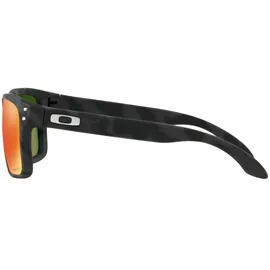 OAKLEY Holbrook Camo, Sonnenbrille Prizm - Schwarz/Grau Orange/Rot-Verspiegelt
