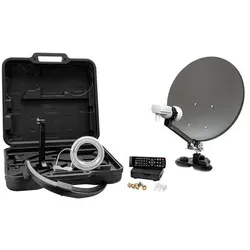 XORO MCA 38 HD Set 38.5 cm Camping Satellitenantenne inkl. DVB-S2 Receiver