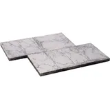 Diephaus Terrassenplatte Mirador Weiß-Schwarz 40 x 40 x 4 cm