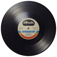Speecheese Retro Schallplatte Magnet rund Kreisförmiges Vinyl-Design Musik-Vintage Label