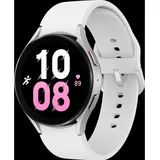 Silver 44 mm LTE Sport Band White