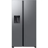 Samsung Side-by-Side - edelstahl (dunkel), AI Energy Mode, Festwasseranschluss,