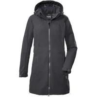 G.I.G.A. DX by killtec Damen Softshellparka/Parka mit abzippbarer Kapuze GW 34 WMN SFTSHLL PRK, 36, schwarz, schwarz