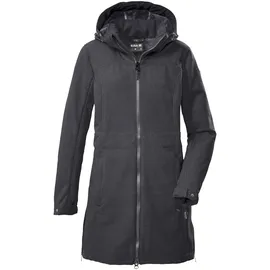 G.I.G.A. DX by killtec Damen Softshellparka/Parka mit abzippbarer Kapuze GW 34 WMN SFTSHLL PRK, 36, schwarz, schwarz
