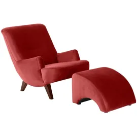 58 aufm Kessel Sessel Kajsa 71x80x101 Bezug Samtvelours Buche nussbaum/ziegel | Gr.: onesize