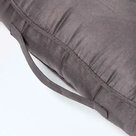 Homescapes SITZKISSEN mit Aussparung grau 50/50/10 cm – Entlastungskissen, Velours