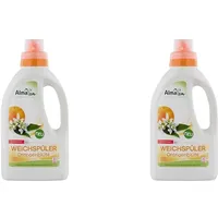 AlmaWin Öko Weichspüler Orangenblüte 750ml, 30 Waschladungen, mit frischem Orangenduft aus ätherischen Ölen, vegan (Packung mit 2)