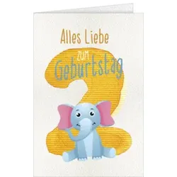 Geburtstagskarte Kinder Zahl 2 52-52202 Bild