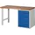 NW NORDWEST Werkbank Ser.BK 650 B1500xT700xH840mm Buche massiv grau/blau 5 Schubl.TECWERK