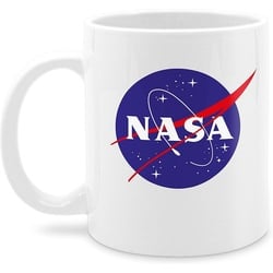 Youth Designz Tasse Nasa Kaffeetasse Geschenk mit trendigem Logo Print, Keramik weiß