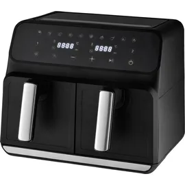 DESKI Doppel Heißluftfritteuse 8L schwarz