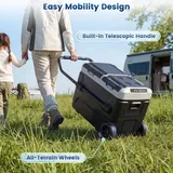 Auto Kühlbox Gefrierbox - Kompressor Kühlbox 50L - Unabhängige Dual Zone - 12V/220-240V - Bluetooth App Steuerung - Rollen - -20 bis 20°C