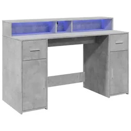 vidaXL Gaming-Tisch Betongrau