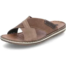 Rieker Pantolette Leder gekreuzte Riemen 21088,