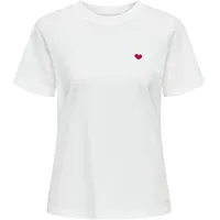 Jdy JDYPISA S/S PRINT TOP JRS NOOS Weiß L