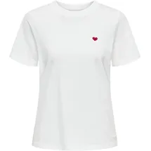 Jdy JDYPISA S/S PRINT TOP JRS NOOS Weiß L