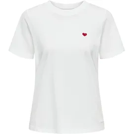 Jdy JDYPISA S/S PRINT TOP JRS NOOS Weiß L