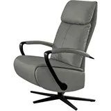 W.Schillig Relaxsessel W.SCHILLIG "rumbaa", grau (grau s37), B:73cm H:115cm T:84cm, Stoff S37 (100% Polyester): Luxus-Microfaser in Lederoptik, Sessel, Relaxsessel, wahlweise mit Doppelmotor, in Größen S, M & L, mit 5-Sternfuß