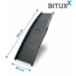 BITUXX Hunderampe Klappbar Schwarz