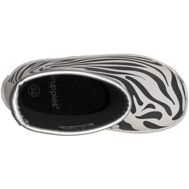 druppies Zebra Gummistiefel Schwarz/Weiß 24