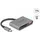 DeLock 91016 Kartenleser USB 3.2 Gen 2 (3.1 Gen 2) Type-C Grau