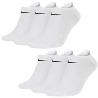 Nike Everyday Lightweight No-Show-Trainingssocken White/Black 38-42
