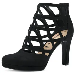 Ankleboots, Stilettoabsatz, Abendmode, High Heel-Stiefelette mit Cut-Outs, Gr. 35, schwarz, , 54585932-35