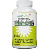 NEU! Leber Komplex mit 15 aktiven Inhaltsstoffen - Mariendistel, Artischocke, Löwenzahn, Brokkoli, Cholin, Desmodium, schwarzer Knoblauch, Kurkuma und mehr - 120 Kapseln - in Deutschland hergestellt