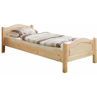 TICAA Bett »Rita«, in diversen Breiten, Kiefer, beige