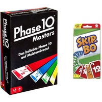 Mattel Games FPW34 - Phase 10 Masters Kartenspiel, Geeignet für 2-6 Spieler & Skip-BO, Kartenspiele für die Famile, Perfekt als Kinderspiel