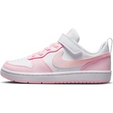 Nike Court Borough Low Recraft (Ps) Sneaker, White Pink Foam, 33.5