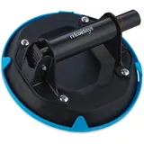 Relaxdays Vakuum Saugheber, Transport von Scheiben, Fliesen & Platten, Glasheber bis 120 kg, Saughalter, schwarz-blau