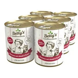 Betty's Landhausküche Rind pur mit Leinöl 6 x 400 g