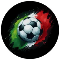 Speecheese Fußball Italien Flagge Magnet mit Flaschenöffner rund Europameisterschaft