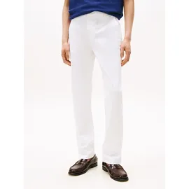 Tommy Hilfiger Herren, Chino Hose Core Denton Essential Twill, straight fit weiß, th optic White), 38W/30L