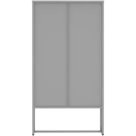 [en.casa] Aktenschrank Sulkava 150 x 80 x 40 cm Grau