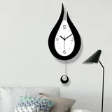 Xintang Wanduhr Mit Geräuschlosem Design, Pendeluhr Mit Wassertropfen-motiv, Modernes Design, Nordischer Stil, Wanduhr Fürs Wohnzimmer, Kreative Wanduhr Fürs Schlafzimmer