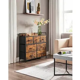 Songmics Sideboard, LTS137B01 braun 98,0 x 28,5 x 85,0 cm