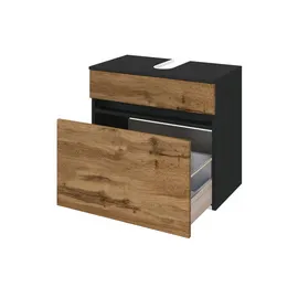 Held Held-Möbel Waschbeckenunterschrank Lucca Braun Eiche