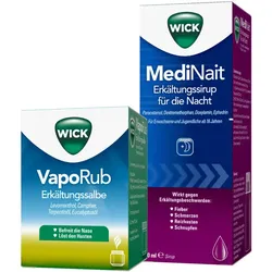 Wick MediNait 180ml + Wick VapoRub 50g 1 Set