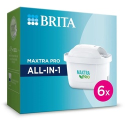 BRITA Wasserfilter MAXTRA PRO All-in-1, reduziert Kalk, Chlor, Blei & Kupfer im Leitungswasser weiß 11.80 cm x 24.100 cm x 24.10 cm