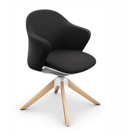 Sedus Schalenstuhl se:flair Polyester Schwarz/Braun