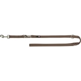 TRIXIE Premium adjustable leash M–L: 2.00 m/20 mm hazelnut