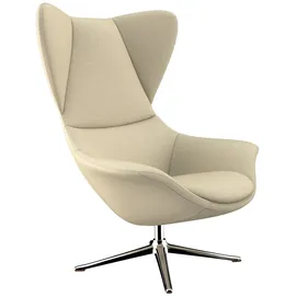 flexlux Ohrensessel »Stilo Relaxsessel, TV-Sessel«, Solitär, Stil-Ikone, drehbar, Fuß Aluminium