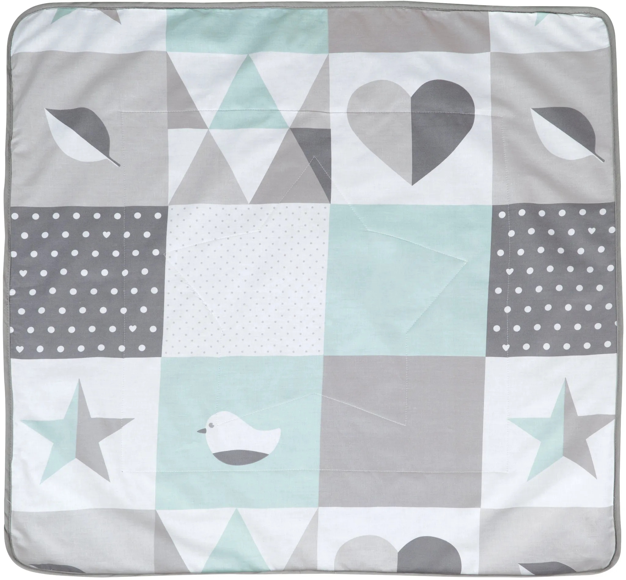 roba Kuscheldecke 'Happy Patch mint' 1 St gruen