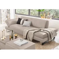 W.Schillig Couch Leder 2-Sitzer Beige