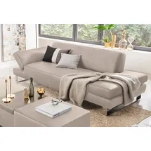 W.Schillig Couch Leder 2-Sitzer Beige