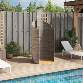 vidaXL Gartendusche schwarz 100x100x241,5 cm