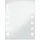 vidaXL Badezimmer-Wandspiegel mit LEDs 60x80 cm