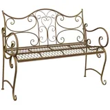 vidaXL Gartenbank 114 x 56,5 x 90 cm Braun